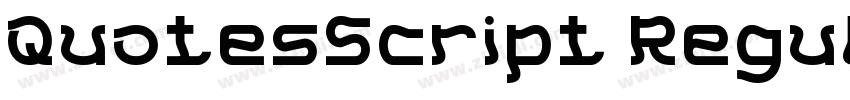 QuotesScript Regular字体转换